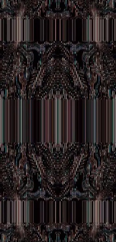 Abstract striped pattern in dark hues.