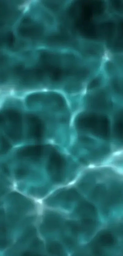 Abstract teal water texture mobile wallpaper with calming flow.