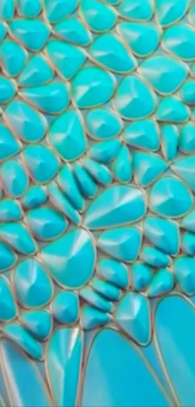Turquoise abstract pattern mobile wallpaper.