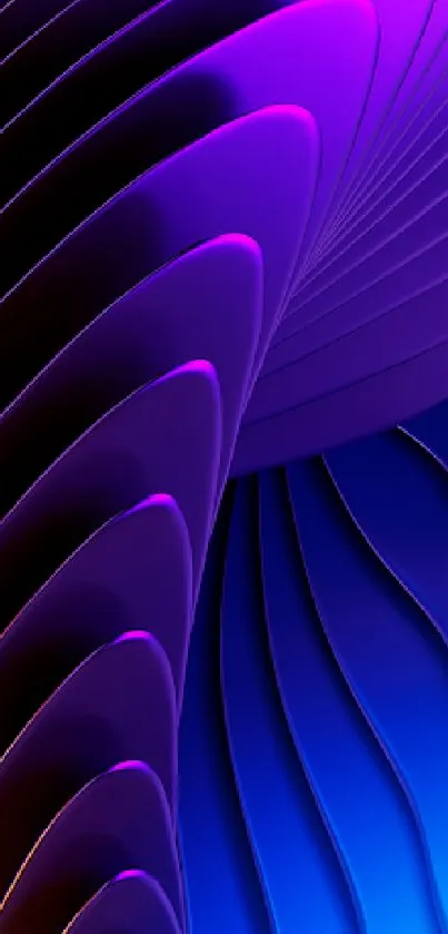 Abstract mobile wallpaper with purple and blue shades.