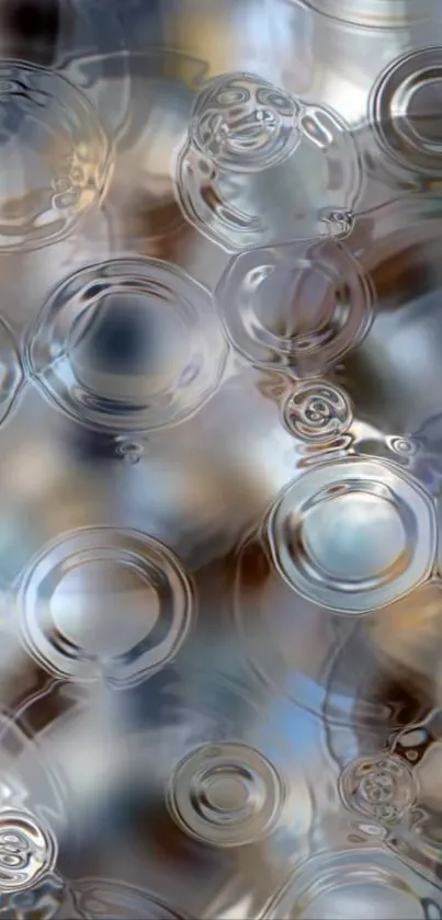 Abstract water droplets mobile wallpaper