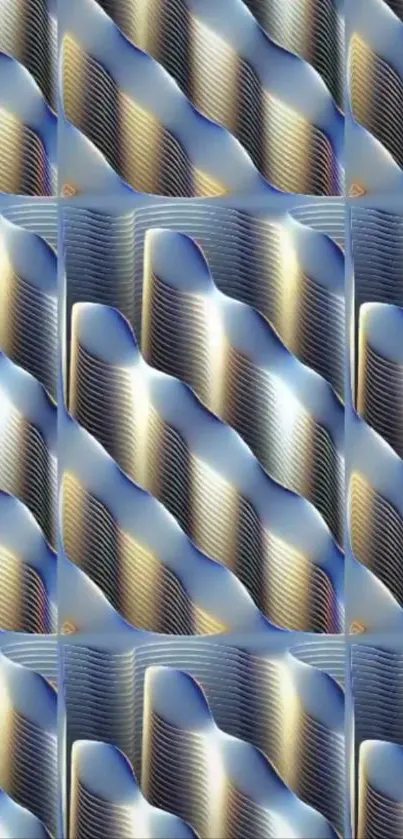 Abstract wave pattern with dynamic flowing lines.