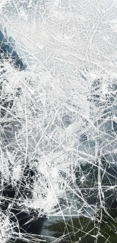 Abstract white textured phone wallpaper with dark accents.