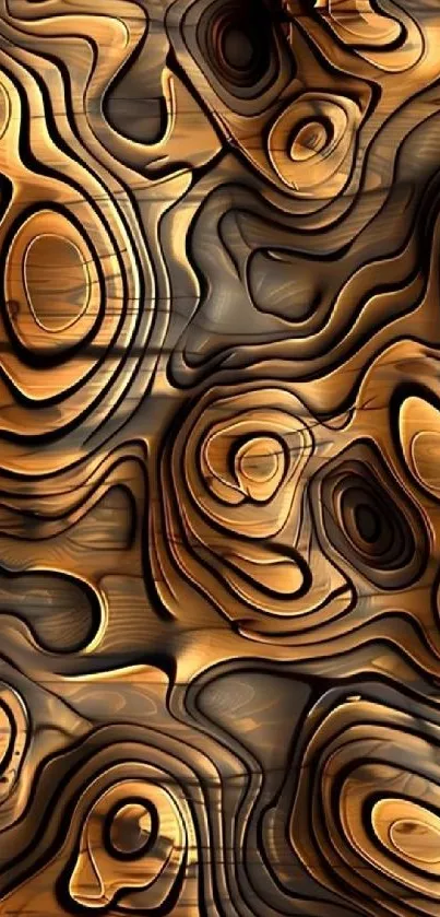 Abstract layered wood pattern with warm tones.