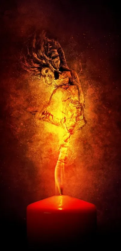 Amber Orange Lighting Live Wallpaper