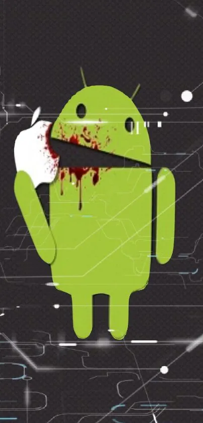 Android vs Apple Wallpaper - free download