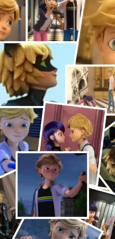 Collage of a popular animated character in various scenes.