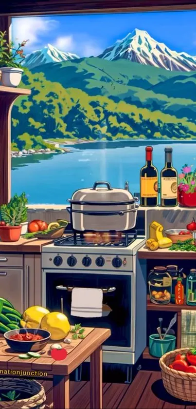 Animation Cooking Food Live Wallpaper