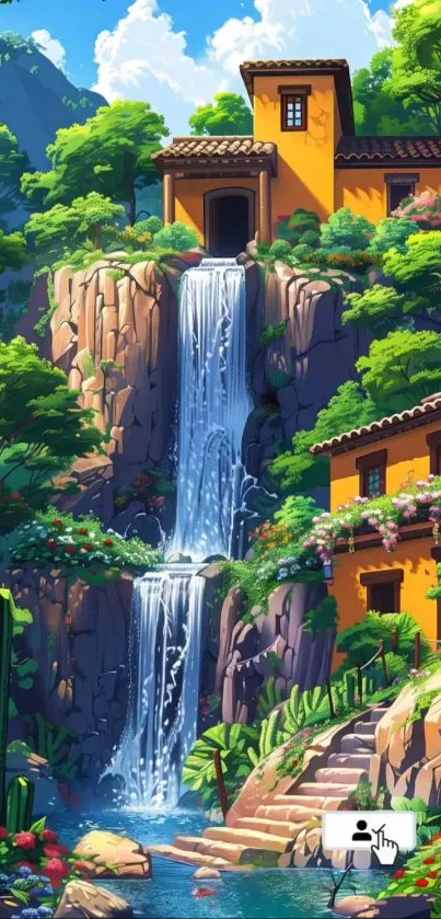 Animation Water Feature Mountain River Live Wallpaper