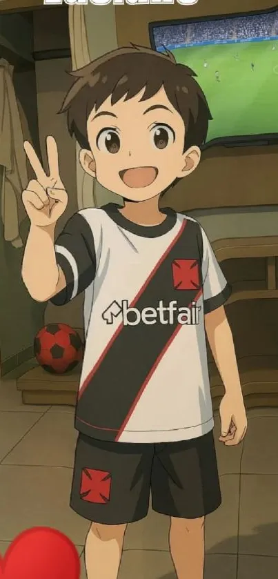Anime Boy Soccer Fan Art - free download
