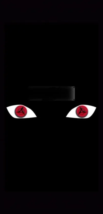 Anime wallpaper with striking red eyes.