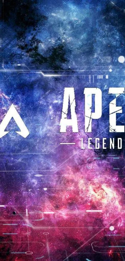 Apex Legends galaxy themed mobile wallpaper.