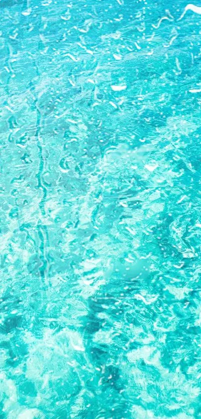 Aqua blue water texture with calming ripples for mobile wallpaper.