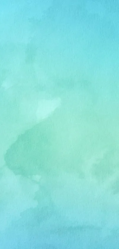 Aqua gradient wallpaper with blue and green hues.