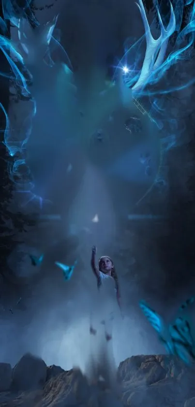 Art Blue Electric Blue Live Wallpaper