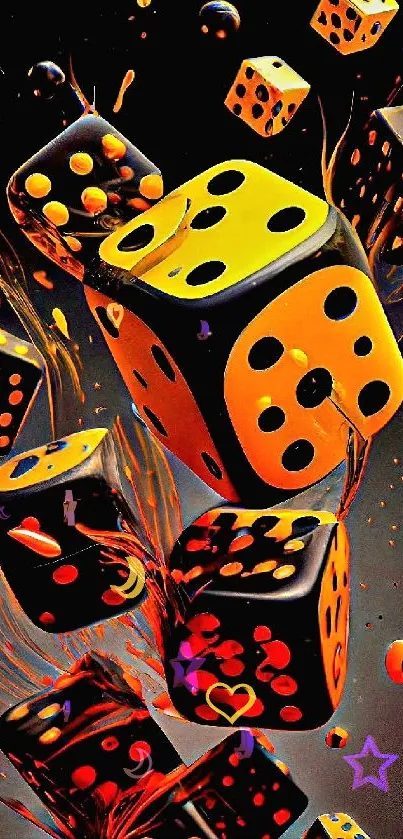 Art Dice Font Live Wallpaper