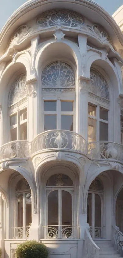 Art Nouveau mansion with ornate facade and elegant architectural design.