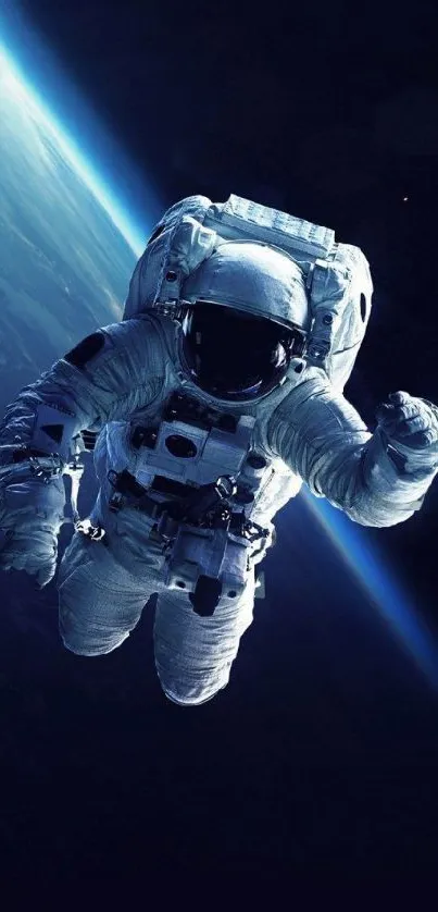 Astronaut Astronomical Object Electric Blue Live Wallpaper