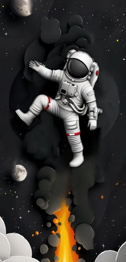 Astronaut Outer Space Astronomical Object Live Wallpaper