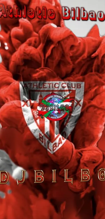 Athletic Bilbao wallpaper with red and white colors.