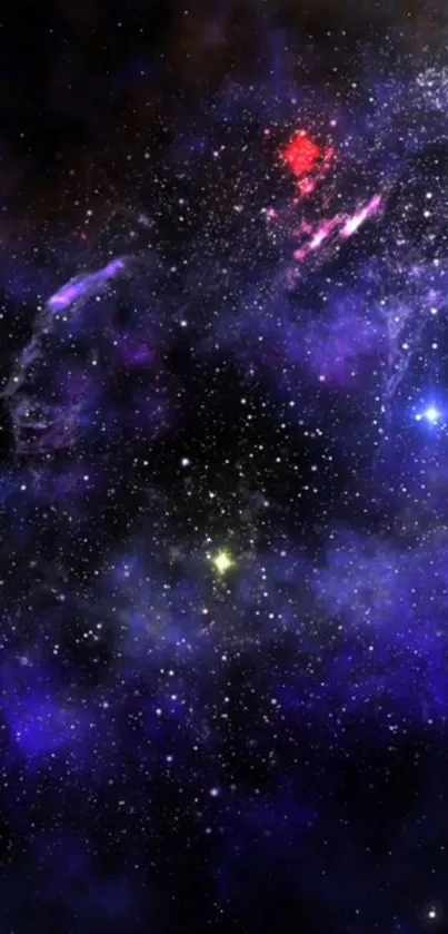 Atmosphere Nebula Purple Live Wallpaper