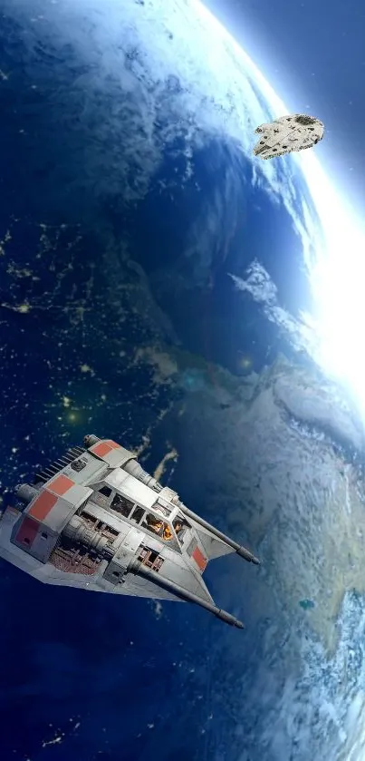 space with star wars  Live Wallpaper