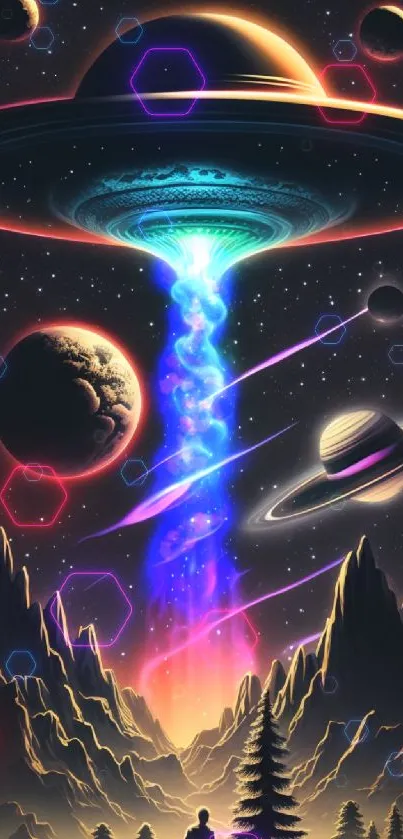 ufo and alien Live Wallpaper