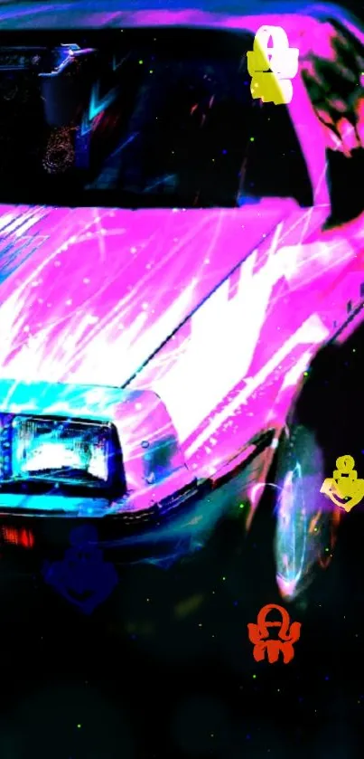 moving car with star Live Wallpaper