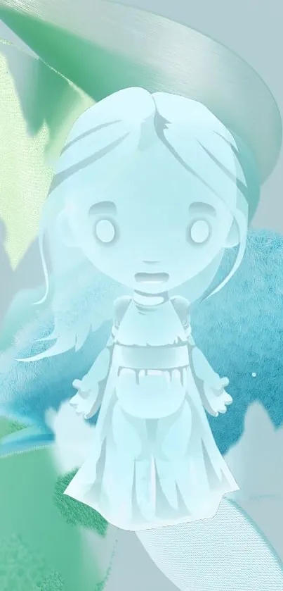 Azure Cartoon Dress Live Wallpaper