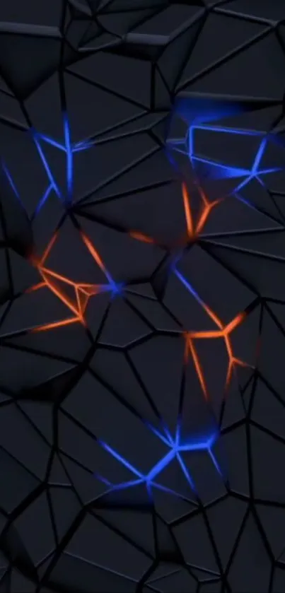 Azure Triangle Material Property Live Wallpaper