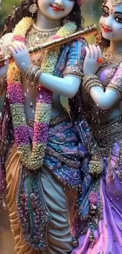 Exquisite divine art with vibrant colors for mobile wallpaper.