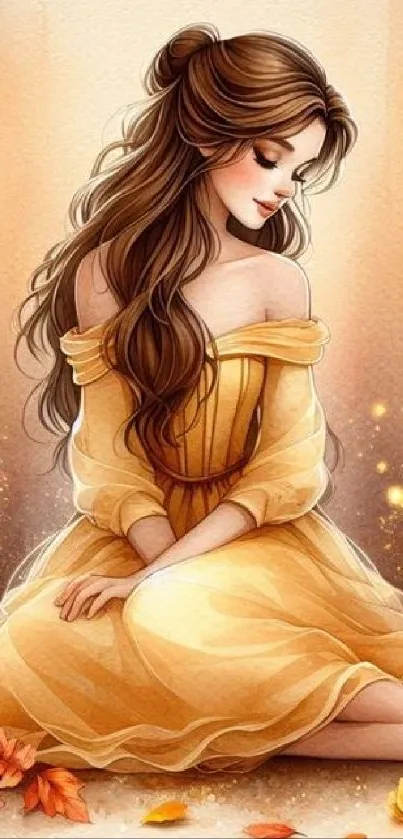 Beauty Long Hair Brown Hair Live Wallpaper