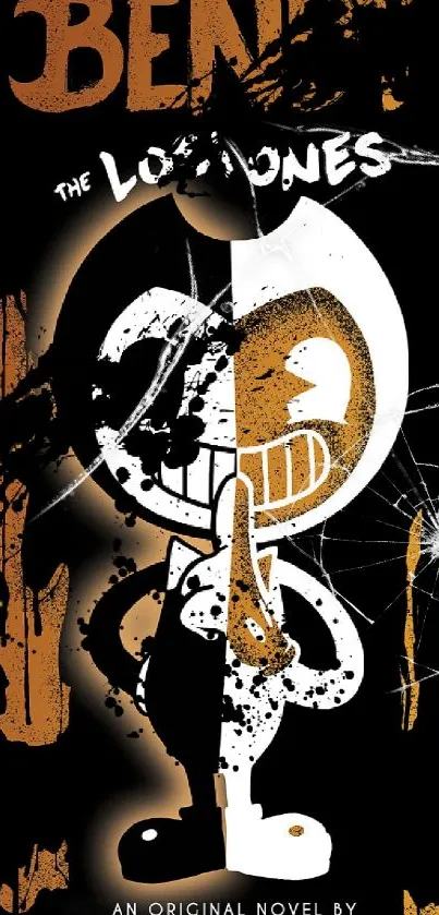 Bendy dark fantasy wallpaper with bold colors and mysterious character design.