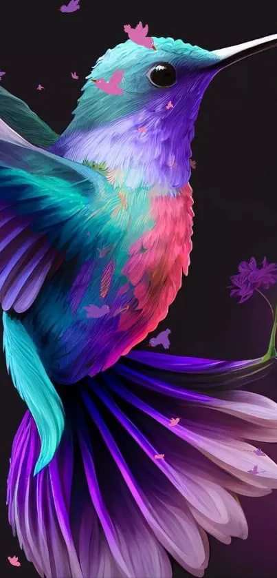 Bird Beak Purple Live Wallpaper