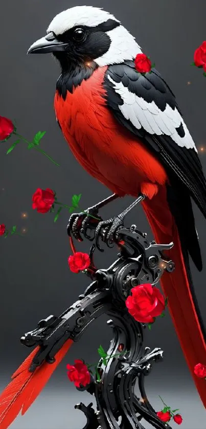 Bird Beak Red Live Wallpaper