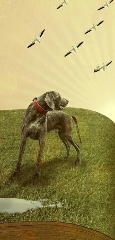 Bird Carnivore Dog Live Wallpaper