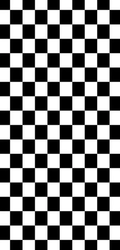 Black and white checkered pattern wallpaper for mobile phones.