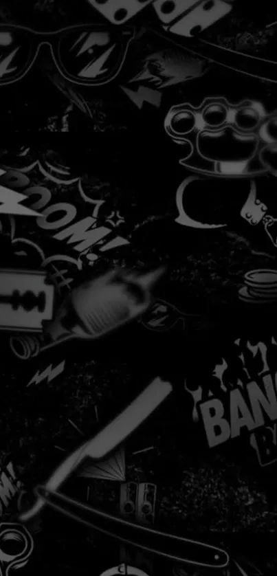 Black And White Graphics Design Live Wallpaper