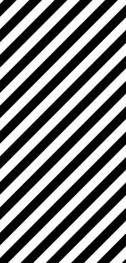 Black and white diagonal stripes wallpaper for mobile phones.