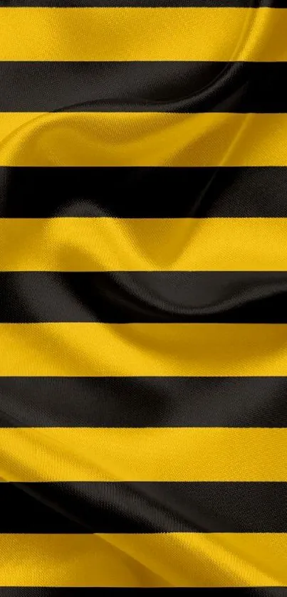 Black and yellow striped mobile wallpaper with a bold pattern.