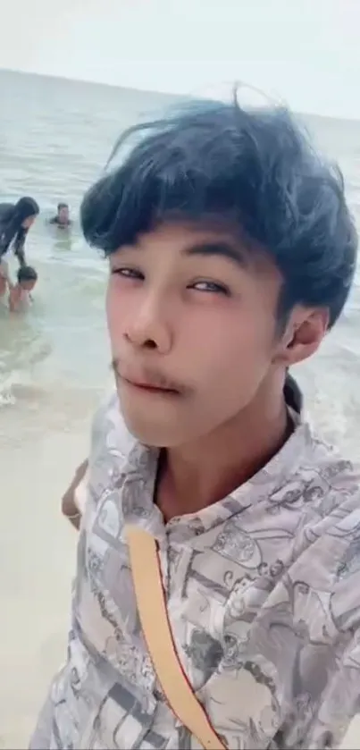 Black Hair Selfie Bangs Live Wallpaper