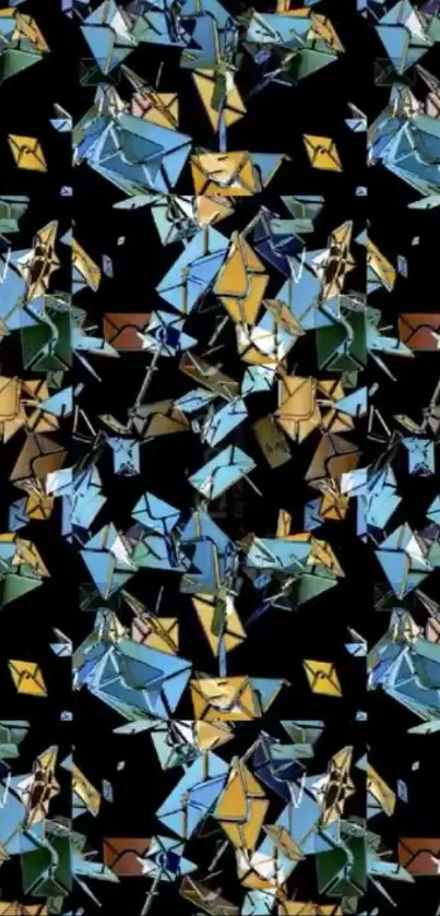 Black Leaf Textile Live Wallpaper