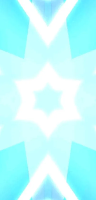 Vibrant blue abstract star pattern wallpaper for mobile.