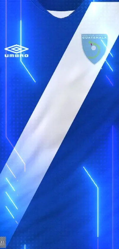 Blue and white football jersey wallpaper