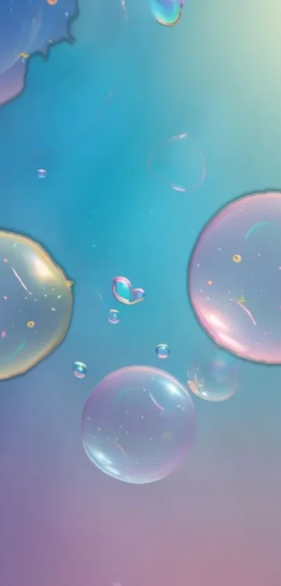 Blue Fluid Bubble Live Wallpaper