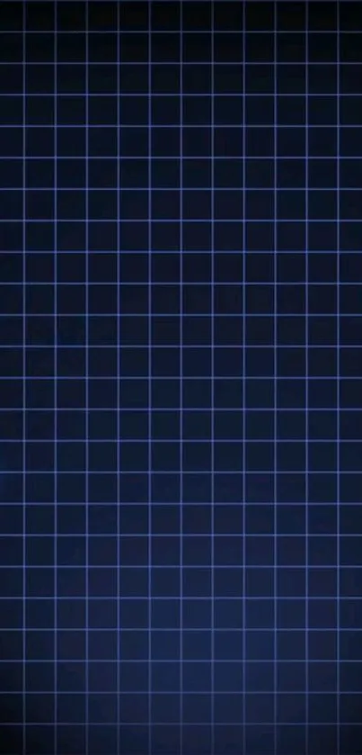 Blue grid wallpaper with EKG heartbeat line.