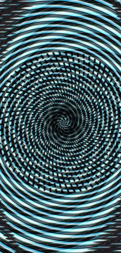 Blue Hypnotic Swirl Wallpaper - free download