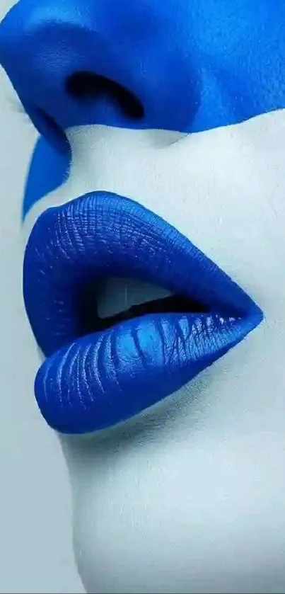 Blue Lipstick Cosmetics Live Wallpaper