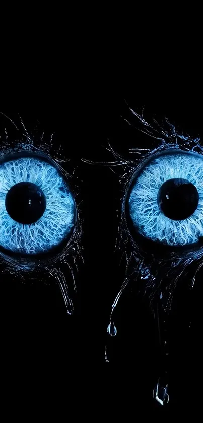 Blue Monster Eyes Live Wallpaper