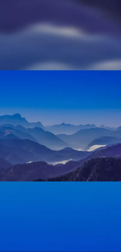 Blue Mountainous Landforms Hill Live Wallpaper